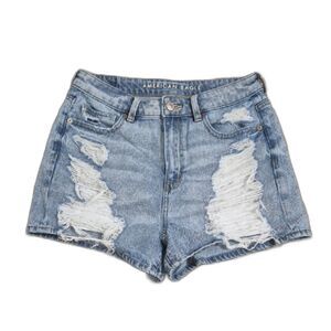 American Eagle Shorts 4 Mom Short Denim Comfort Stretch Waistband High Rise